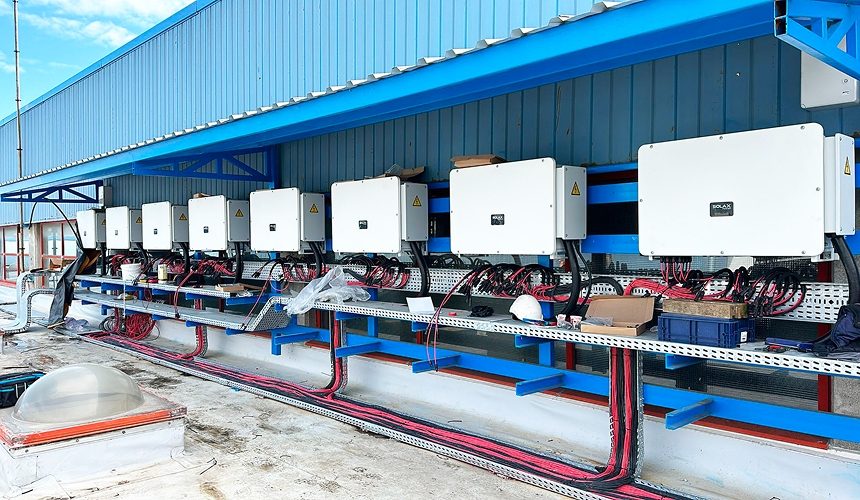 Commercial SolaX inverter installation by certified crew